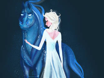 Elsa with Nokk