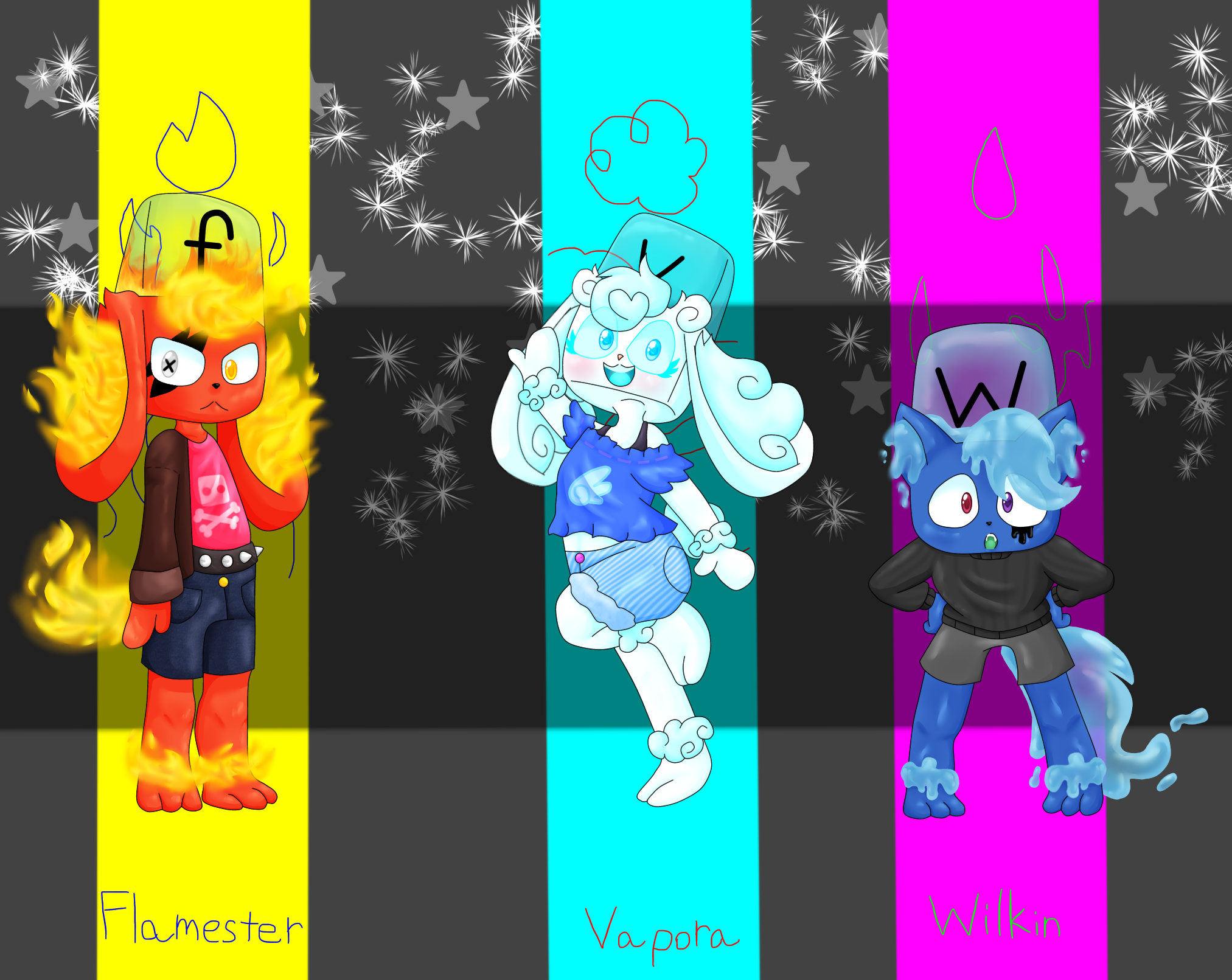 Simbi Elemental Elemental Sibs Anthro by QuaticharJasy on DeviantArt