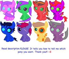 Free Pony Adopts!!! 2