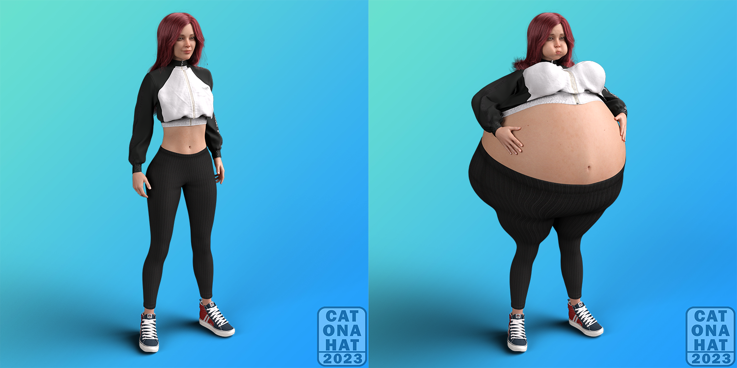 Pg Body Inflation Inflated Character Renders (Preview)(21/10/23) by catonahat on DeviantArt