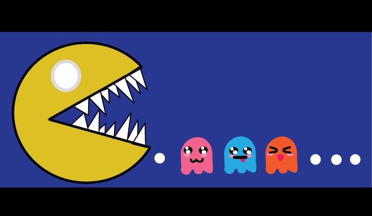 Pac Man Rage Deviantart angry PACMAN by XXILOVERAINXX on DeviantArt