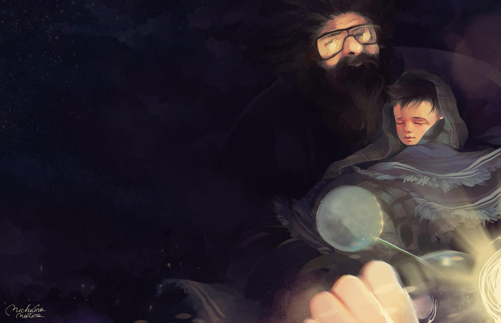 Hagrid and Harry by MarinaMichkina on DeviantArt