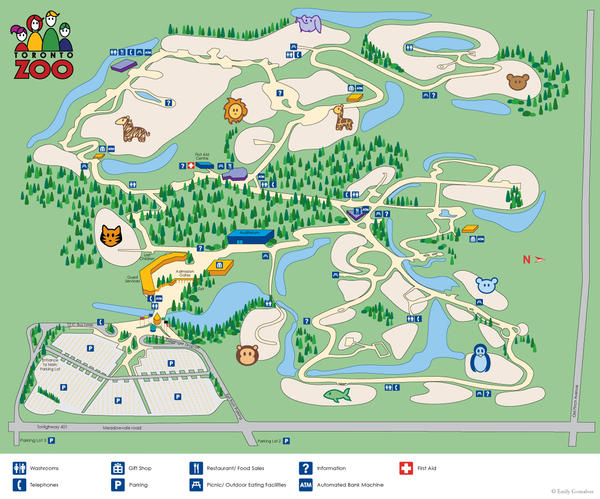Toronto Zoo Map By Lanisatu On Deviantart