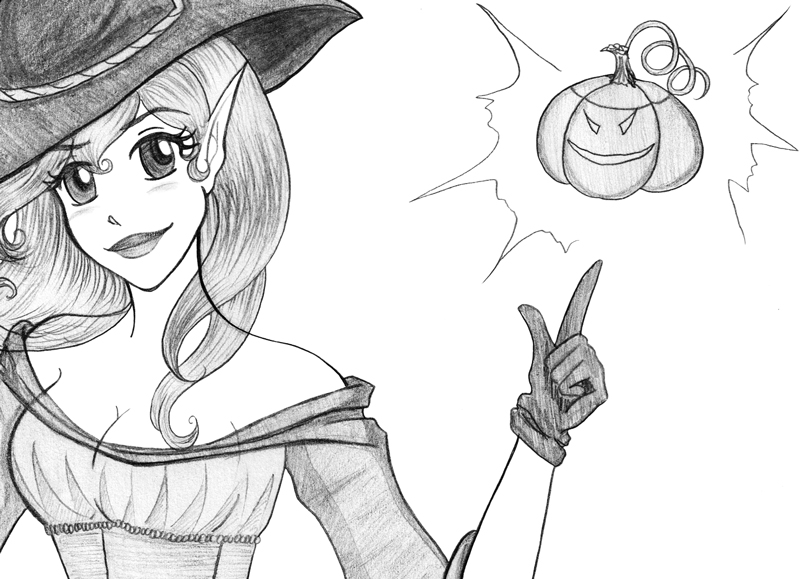 Hallowe'en Costume Close-up by Lanisatu