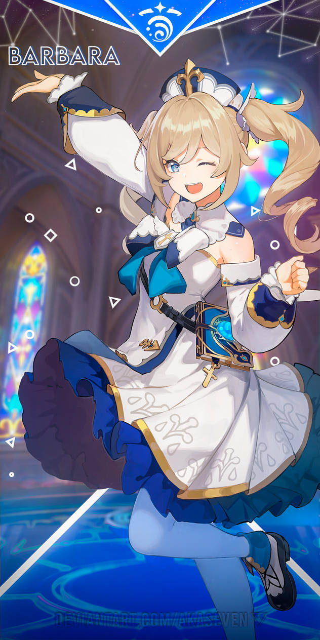 Genshin Impact Mobile Wallpaper - Barbara by AKASeven on DeviantArt