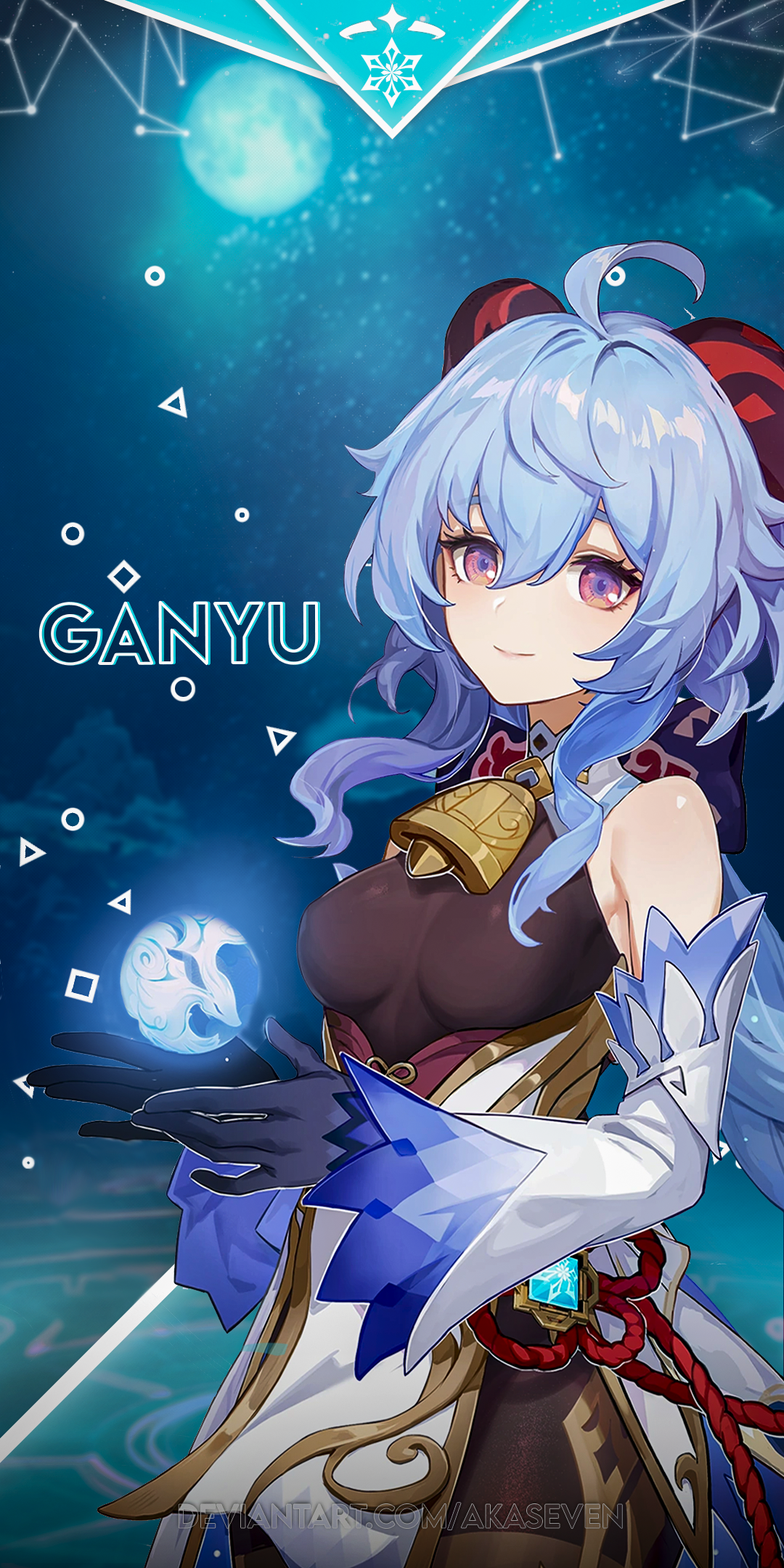 Genshin Impact Mobile Wallpaper - Ganyu by AKASeven on DeviantArt Genshin Impact Mobile Wallpaper - Ganyu by AKASeven on DeviantArt