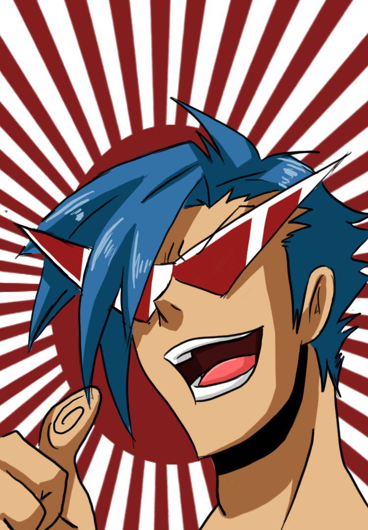 The giga chad Kamina by Azraeldeaguiar on DeviantArt