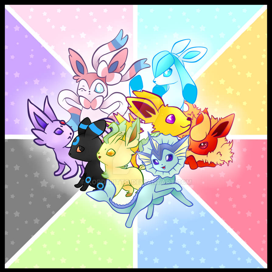 EEVEELUTIONS by korderitto on DeviantArt