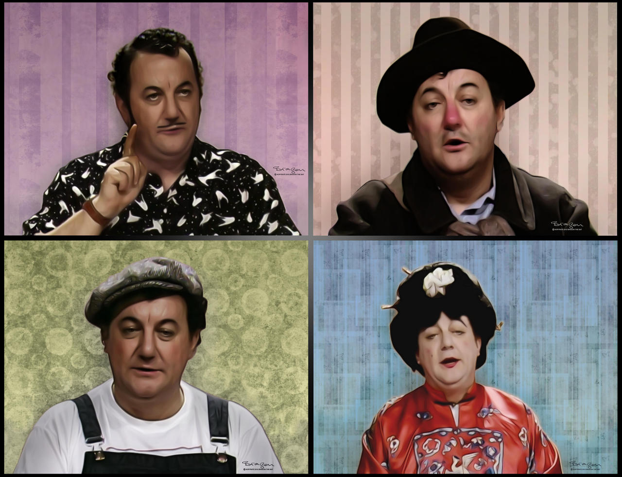 Coluche - 4 Portraits