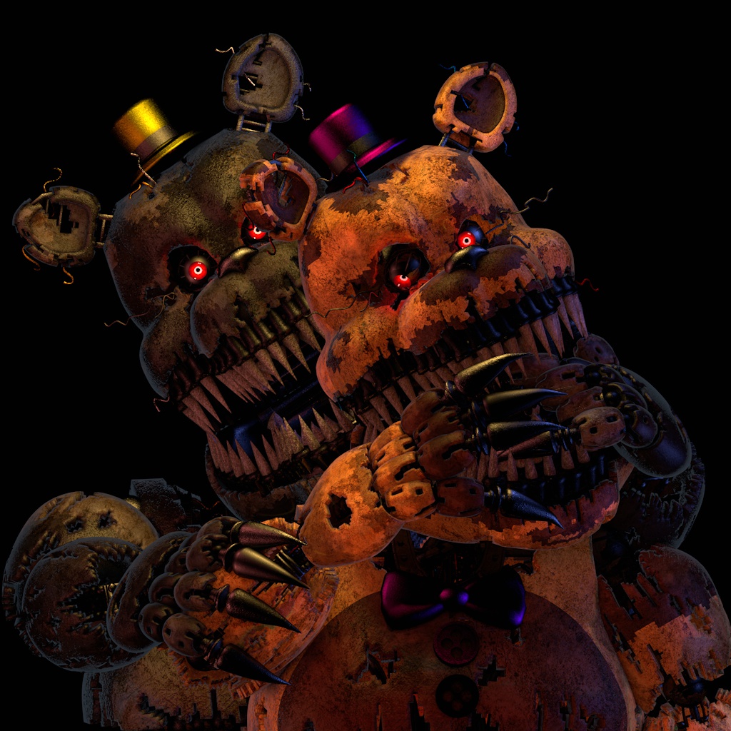 Nightmare x N.Fredbear Freddy fazbear - Illustrations ART street