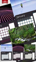 Free A3 wall calendar template