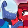 Pony Ruby Looks at Pony Sapphire