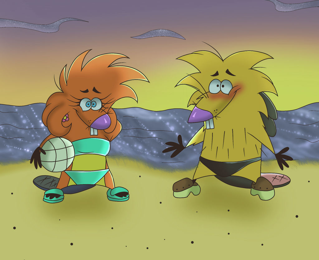 Norb and Treeflower At the Beach Colored In by DoraeArtDreams-Aspy on ...