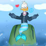 Merman Donald Supports Peace and Love