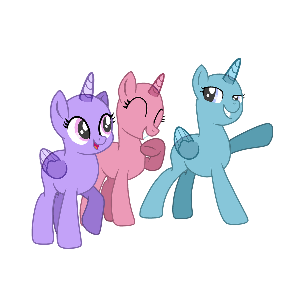 3 Pony Friends Base by DoraeArtDreams-Aspy on DeviantArt
