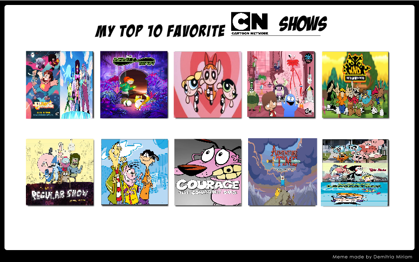 Top 10 Personal Favorite Cartoon Network Shows