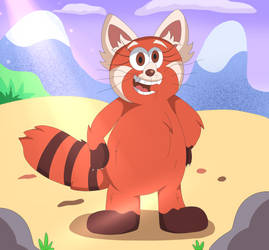 Mei Red Panda in Angry Beavers Style