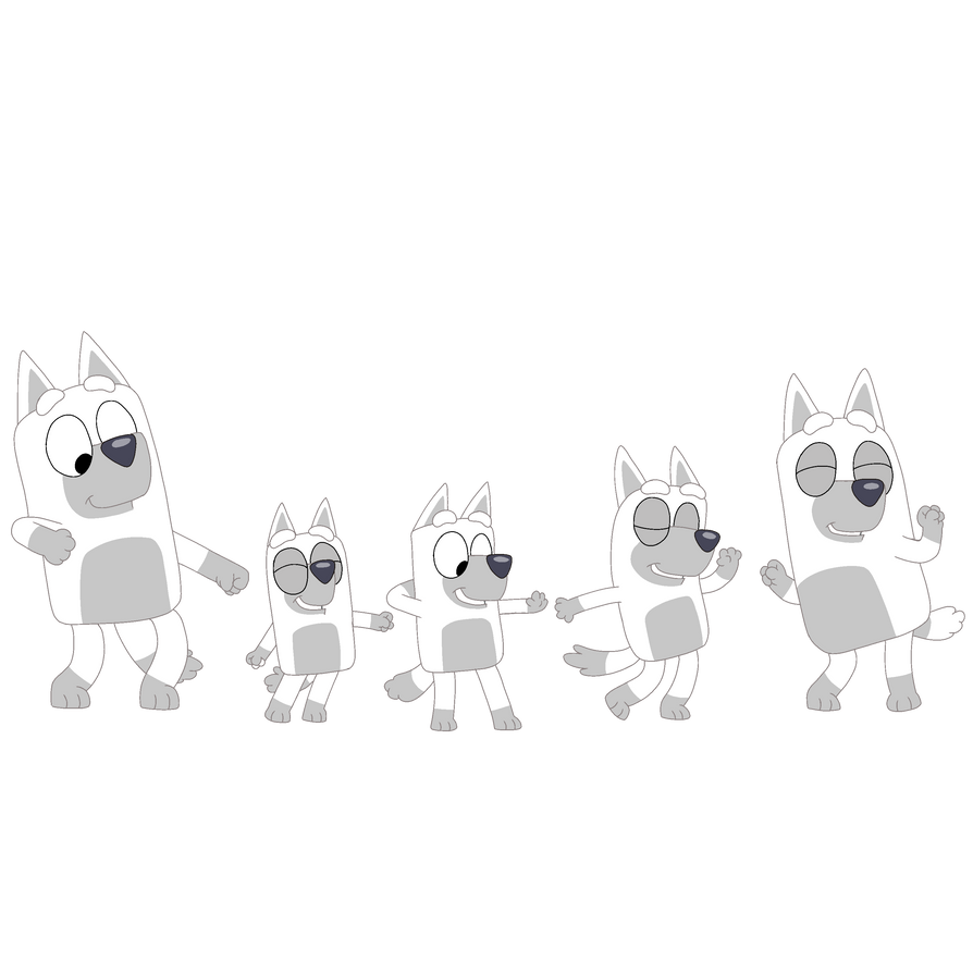 Bluey Family Dancing Base Version 2 by DoraeArtDreams-Aspy on DeviantArt