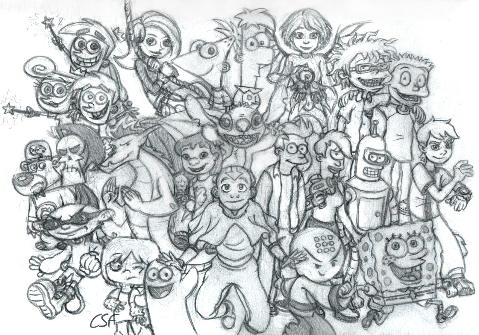 Sketch Cartoons of the 2000s by Aiyanimation on DeviantArt