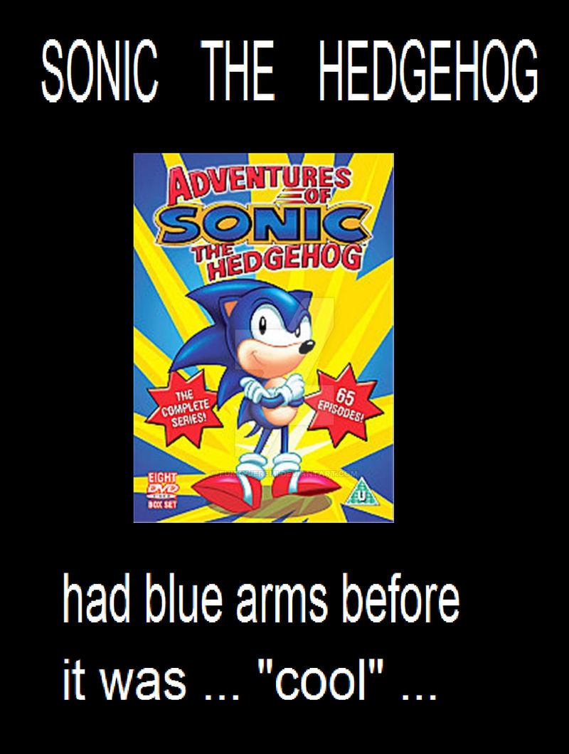 Sonic the blue armed hedgehog