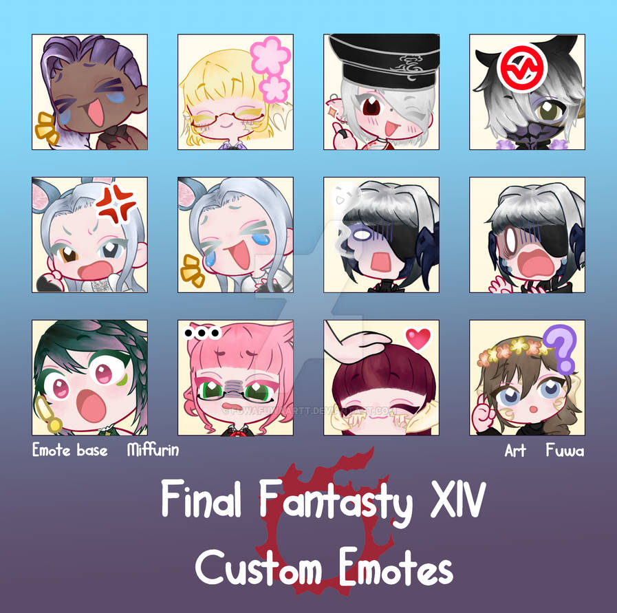 FFXIV Custom Emotes by FuwaFuwaArtt on DeviantArt