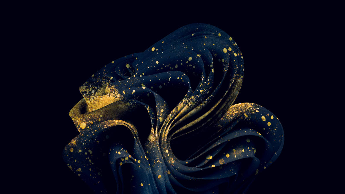 Windows 11 Abstract golden Wallpaper. by itsmeBond on DeviantArt