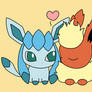 Glaceon and flareon love