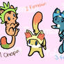 Pokemon X Y starter kittens adoptables [CLOSED]