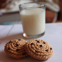 Chocolate chip cookie crochet