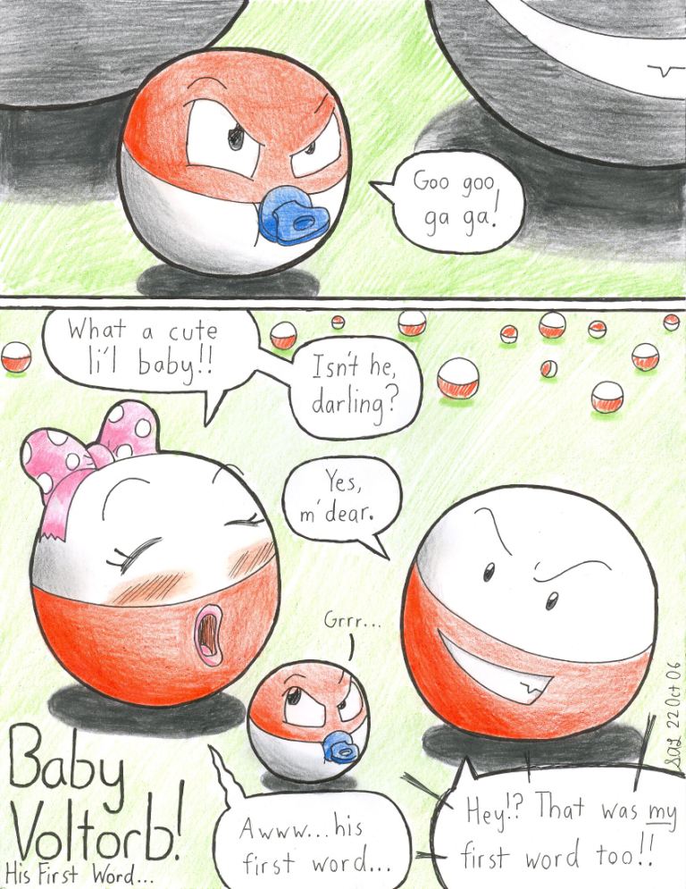 Voltorb pre evolution by HappyHippowdon on DeviantArt, voltorb