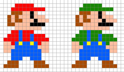 Mario and Luigi pixels by EfrenLara321 on DeviantArt