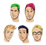 youtuber headshots by Kira-Mint-Tsuneo