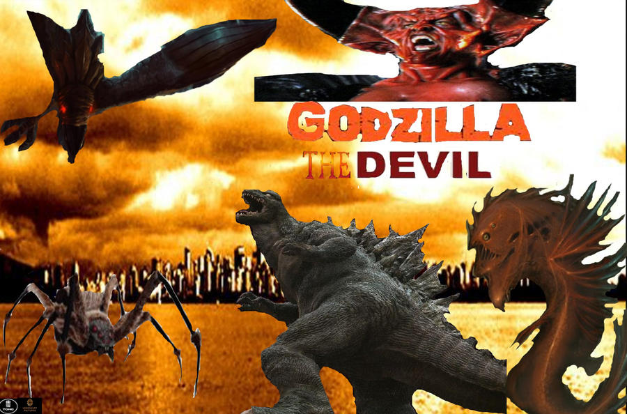 Godzilla Devilzilla Godzilla vs. The Devil poster by SteveIrwinFan96 on DeviantArt