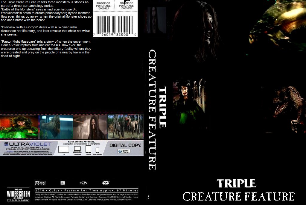 Triple Creature Feature DVD cover