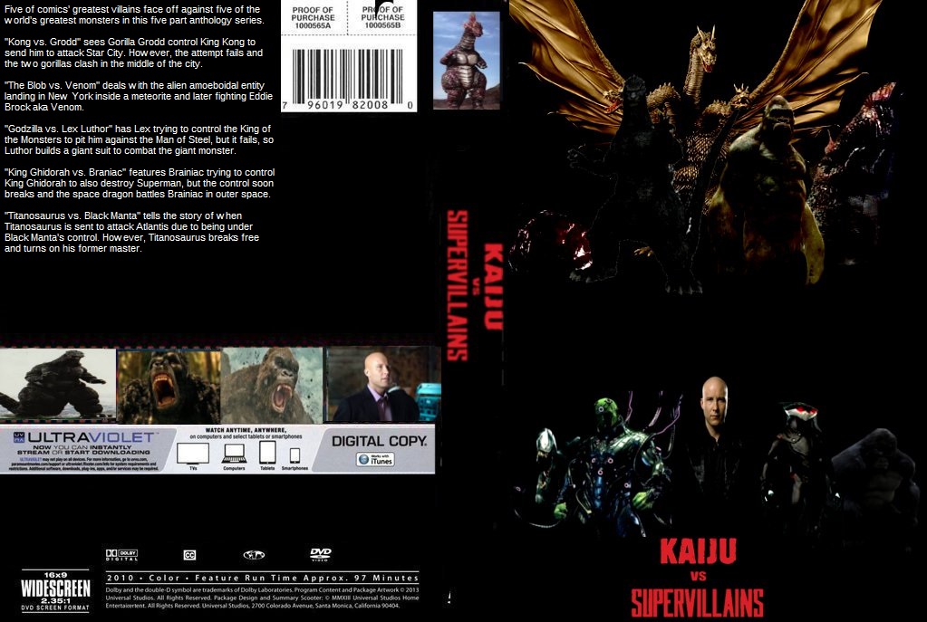 Kaiju vs. Supervillains DVD cover