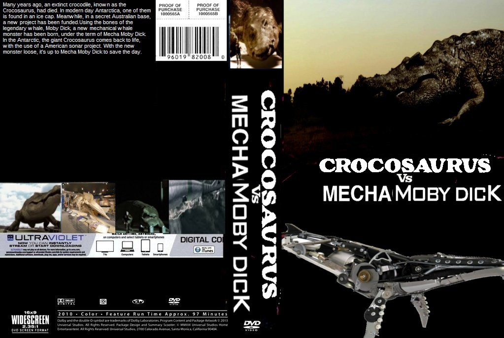 Crocosaurus vs. Mecha Moby Dick DVD cover by SteveIrwinFan96 on DeviantArt
