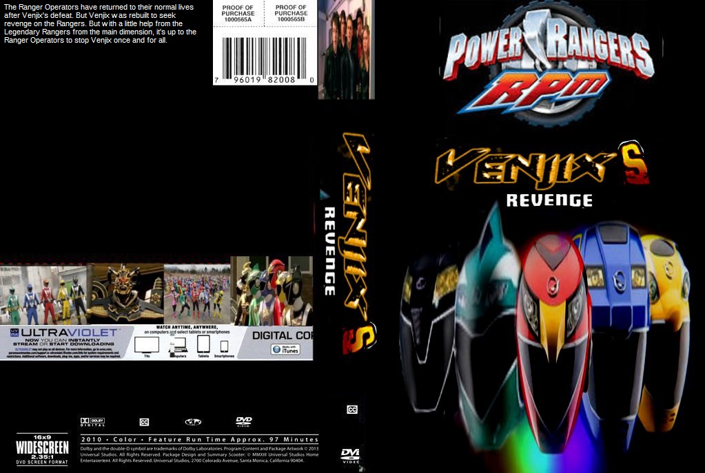 Dvd Rpm Rangers Vananzs Power Rangers RPM Venjix's Revenge DVD cover by SteveIrwinFan96 on ...