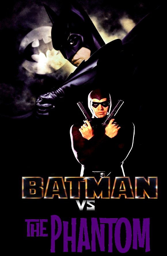 Batman vs. The Phantom poster by SteveIrwinFan96 on DeviantArt
