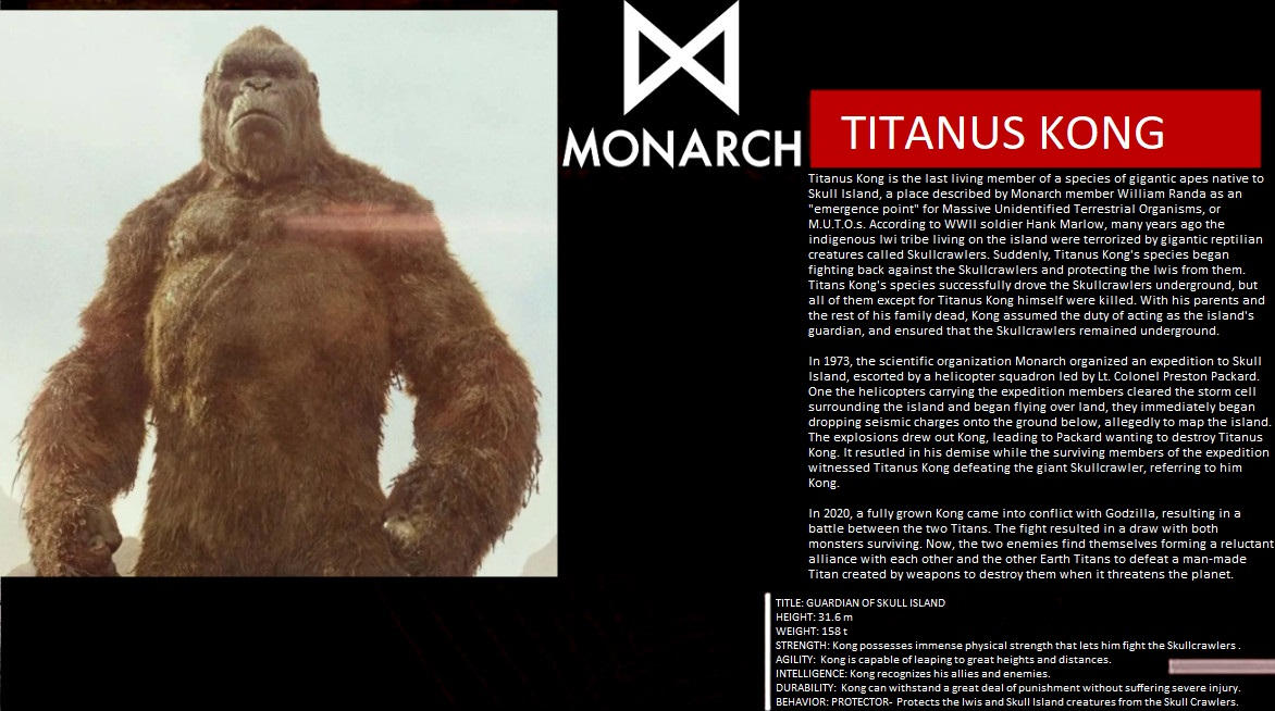 Monarch Files Monarch Files Kong by SteveIrwinFan96 on DeviantArt