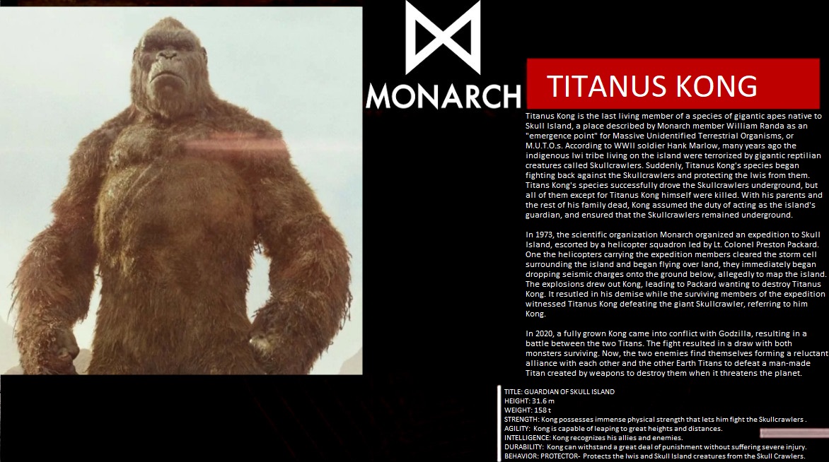 Monarchs File Deviantart Monarch Files Kong by SteveIrwinFan96 on DeviantArt