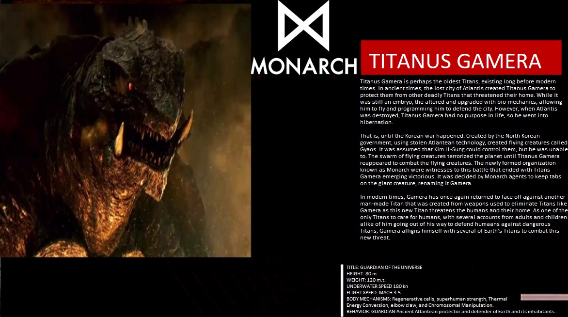 Monarch Files Monarch Files Gamera by SteveIrwinFan96 on DeviantArt
