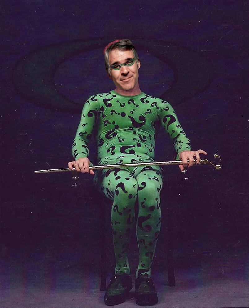 Steve Martin as Riddler by SteveIrwinFan96 on DeviantArt