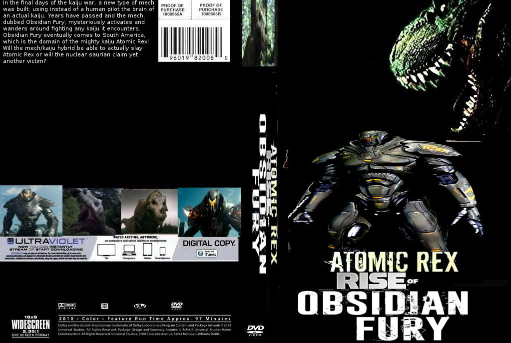 Atomic Rex The Rise of Obsidian Fury DVD cover by SteveIrwinFan96 on ...