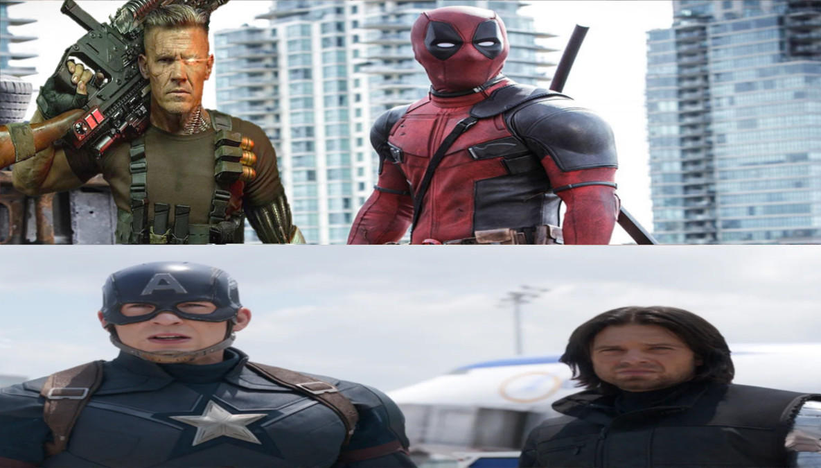 Deadpool Cable Vs Captain America Winter Soldier by SteveIrwinFan96 on