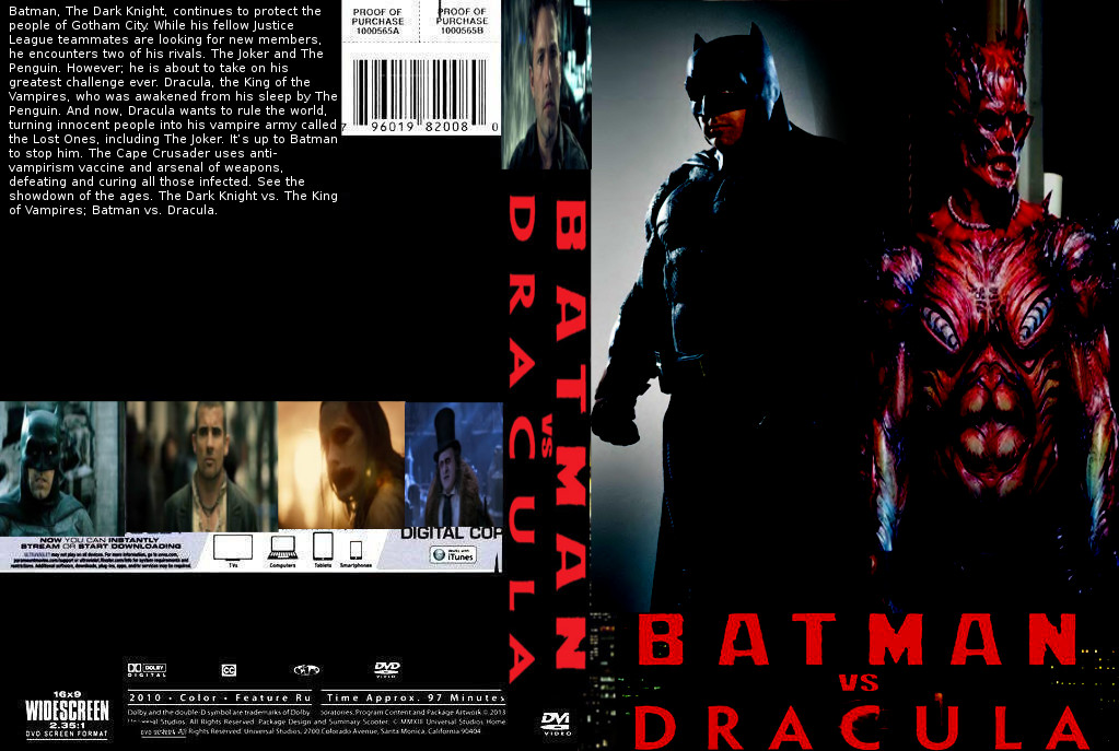 Batman vs. Dracula DVD cover by SteveIrwinFan96 on DeviantArt