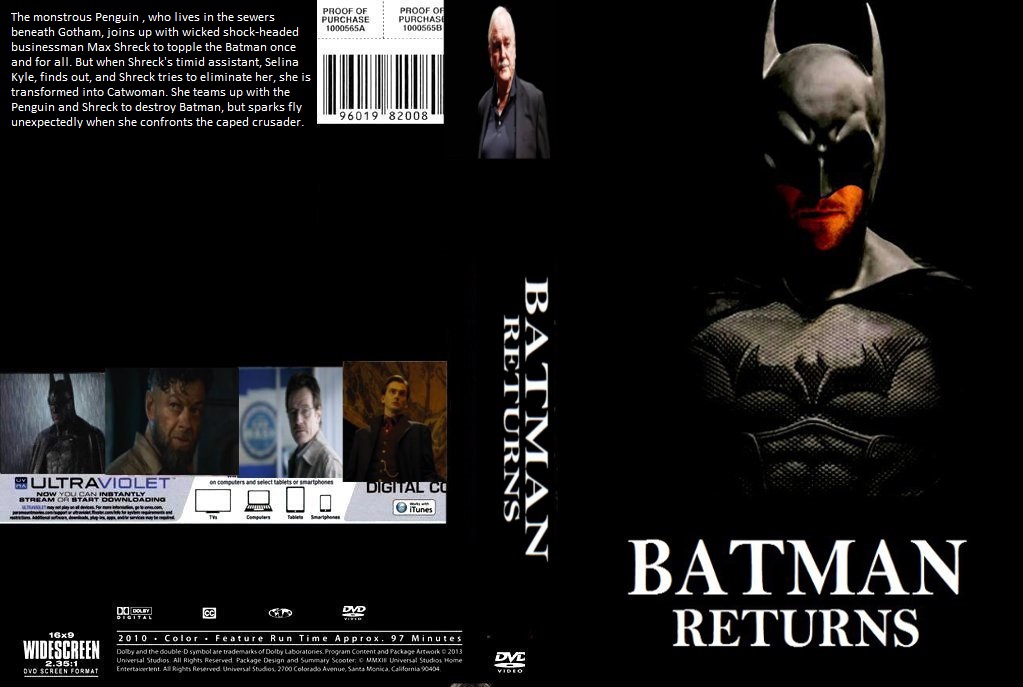 Batman Returns DVD cover by SteveIrwinFan96 on DeviantArt
