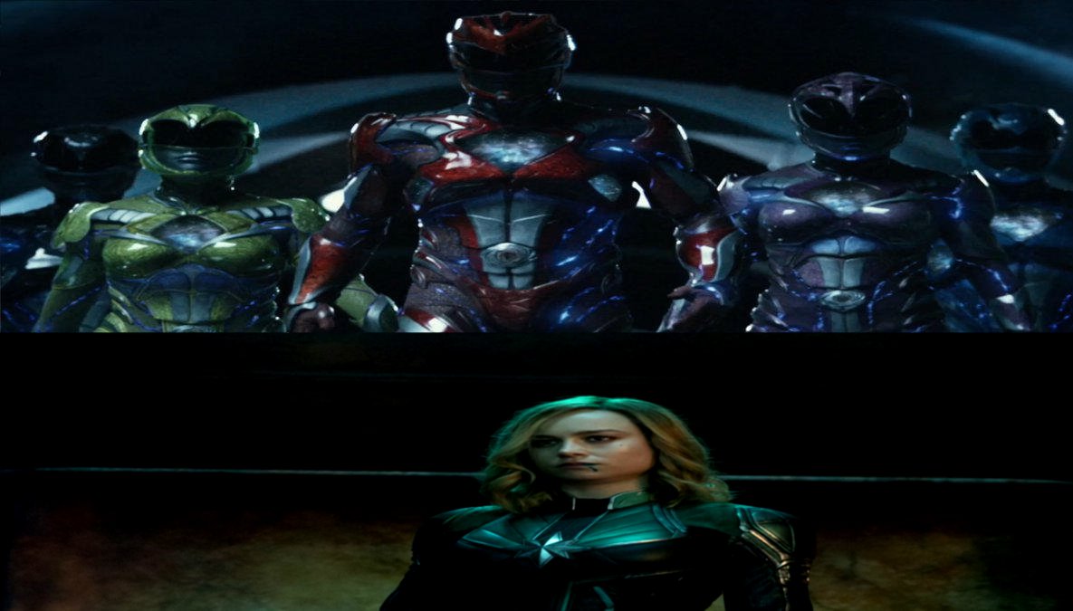 Captain Marvel meets Power Rangers by SteveIrwinFan96 on DeviantArt