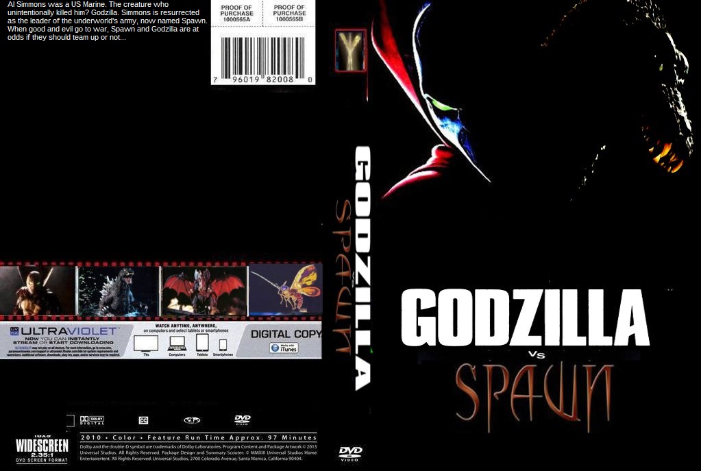 Godzilla vs Spawn DVD cover 2 by SteveIrwinFan96 on DeviantArt