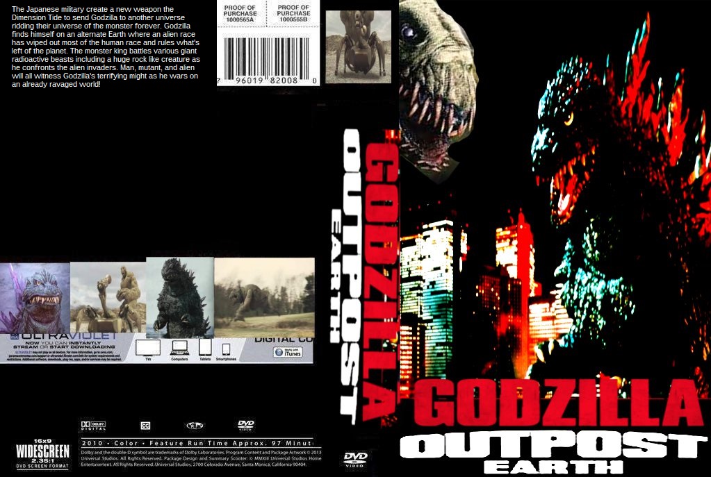 Outpost Godzilla Godzilla Outpost Earth DVD cover by SteveIrwinFan96 on DeviantArt