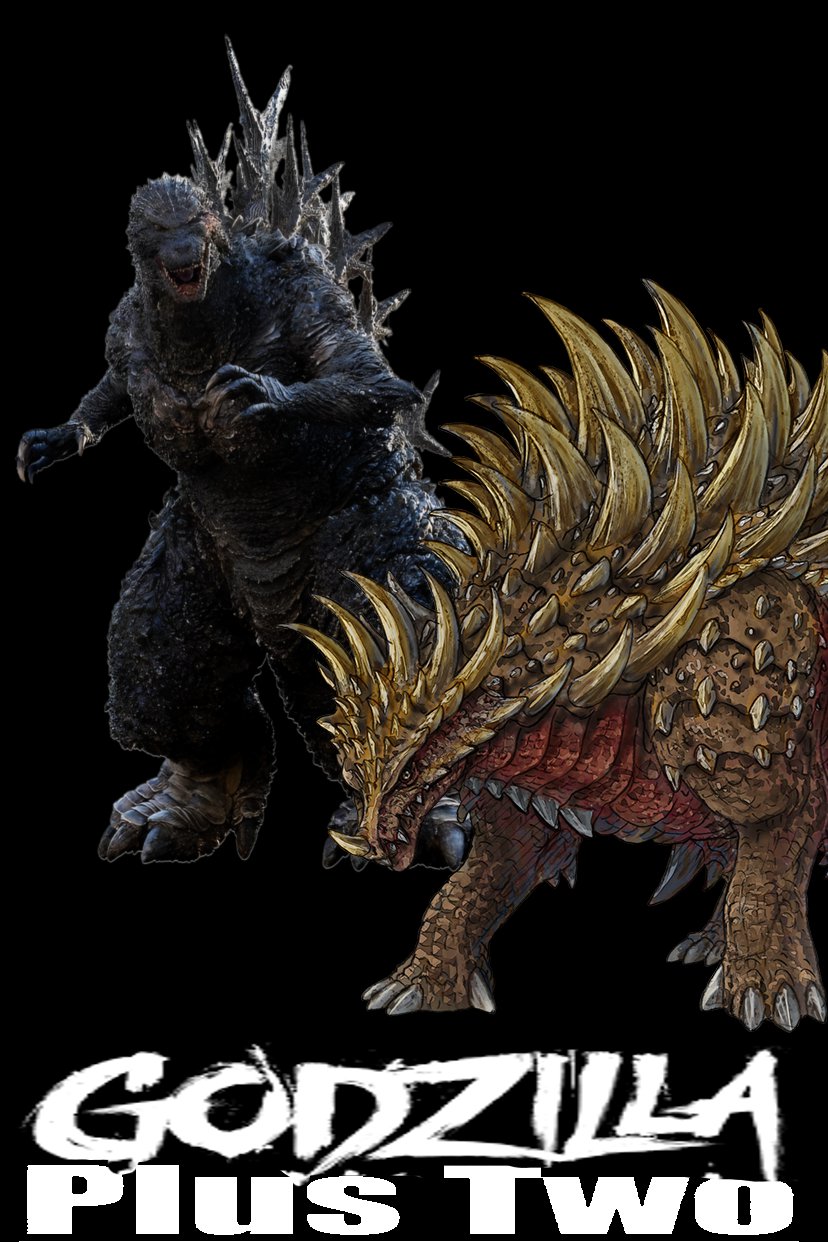 Two Godzilla's Godzilla Plus Two poster by SteveIrwinFan96 on DeviantArt